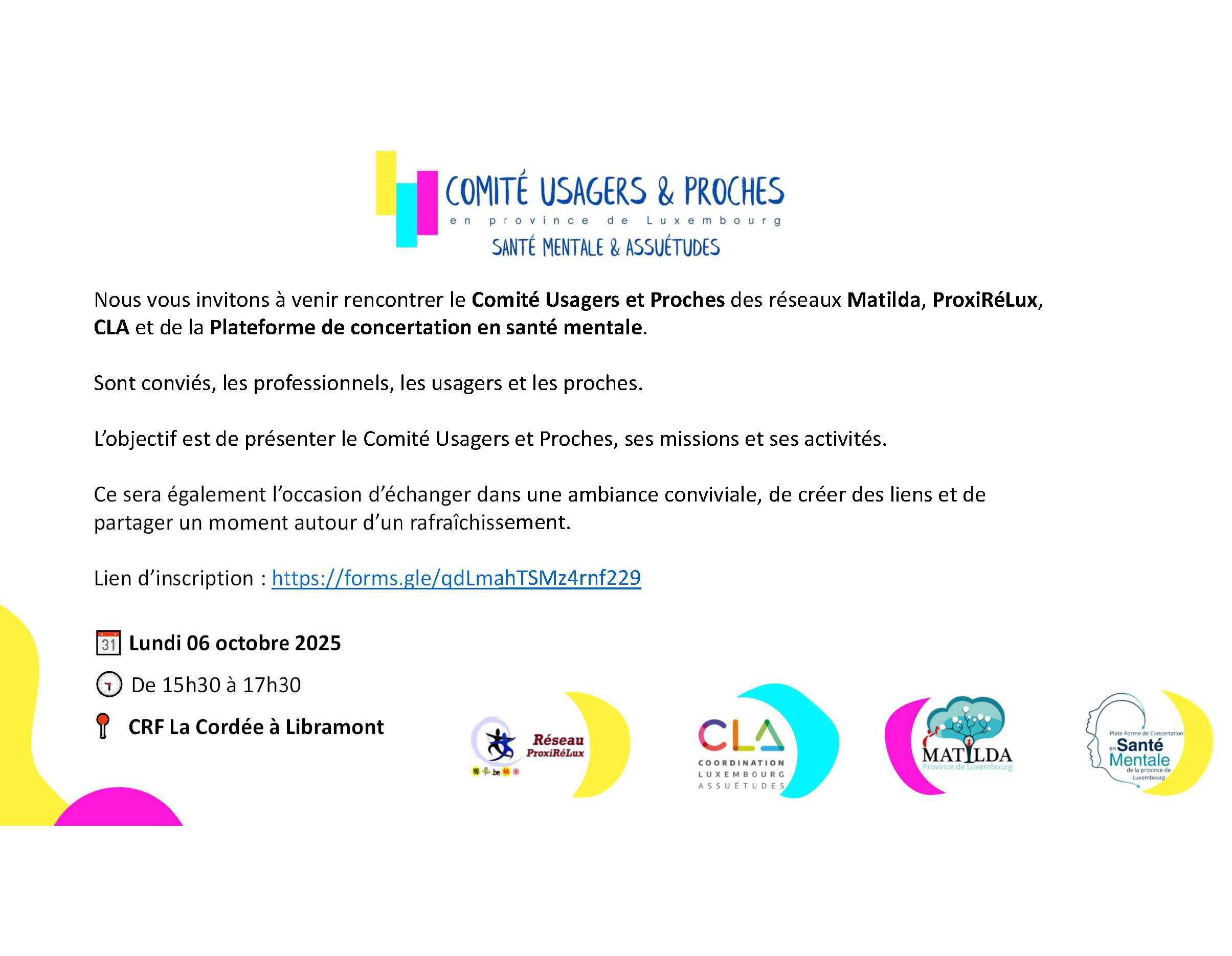 rencontre comité usagers et proches
