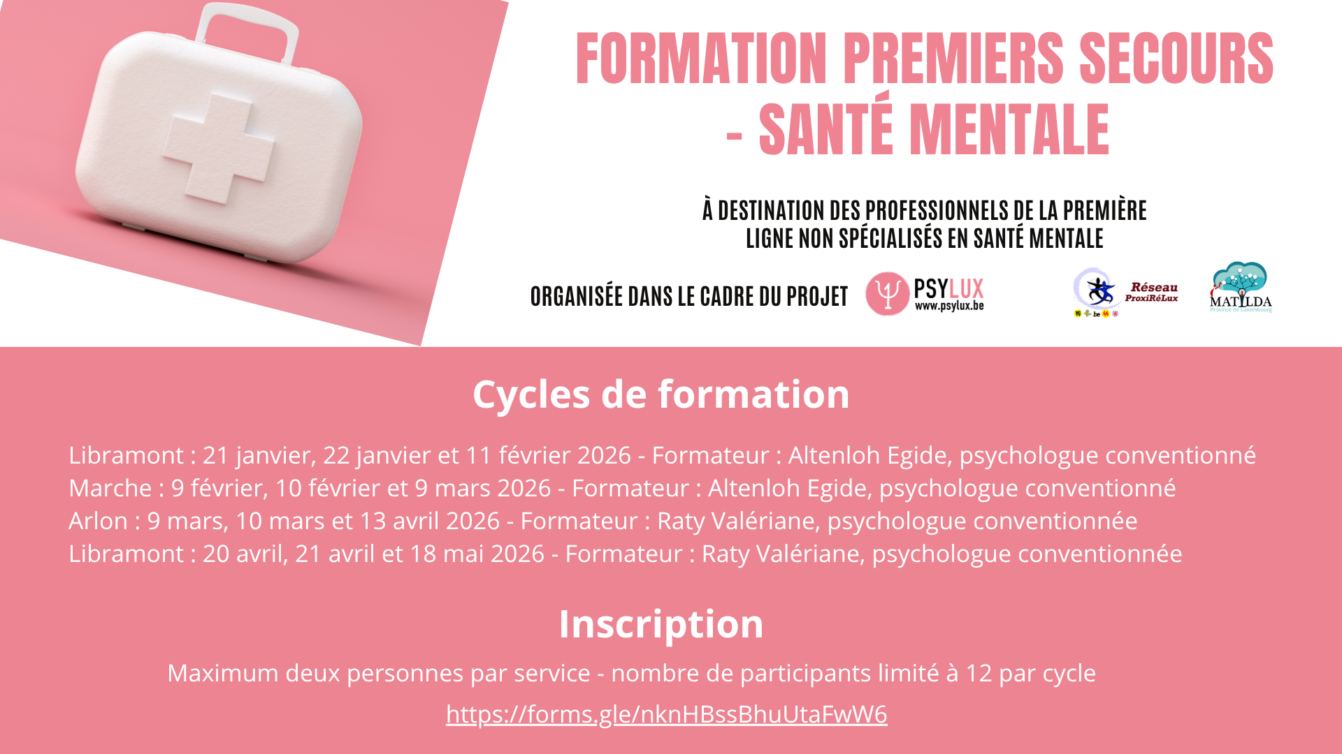 formation secours santé mentale